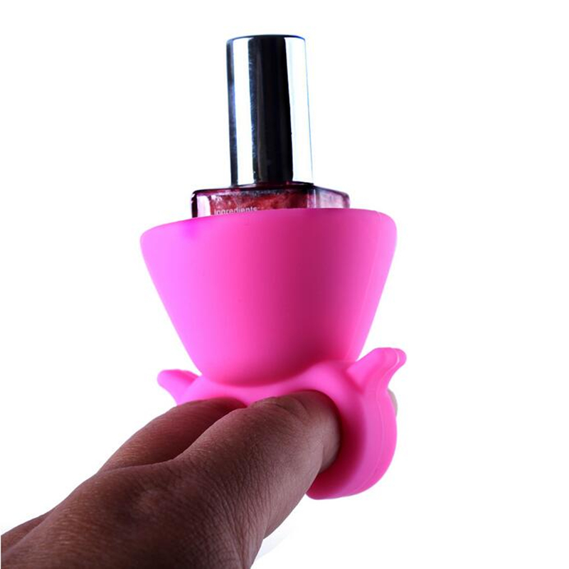 Nail Art Wearable Polish Varnish Bottle Holder Stand Display Ring